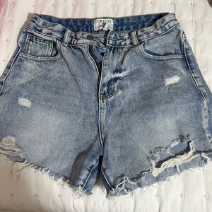 Denim jean shorts, barely worn,
